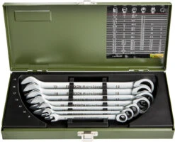 Proxxon Set De Llaves De Boca Y Anillo MicroSpeeder 7-teilig, Modelo Estándar