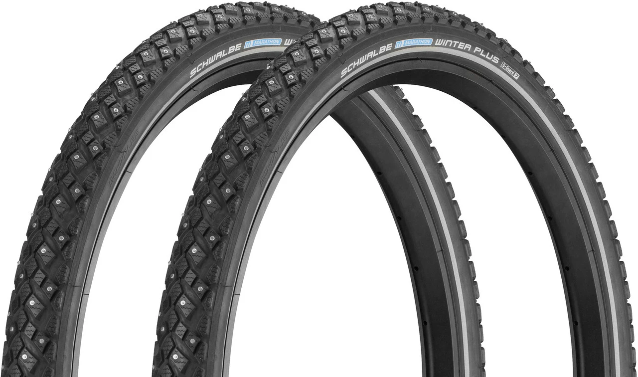 Schwalbe Cubierta De Alambre Con Spikes Marathon Winter Plus 20" En Set De 2 3 Schwalbe Cubierta De Alambre Con Spikes Marathon Winter Plus 20" En Set De 2