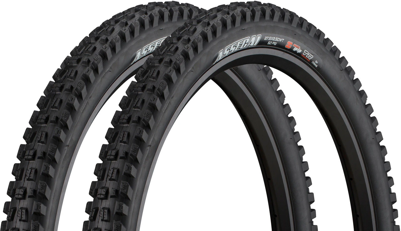 MAXXIS Set De 2 Cubiertas Plegables Assegai 3C MaxxGrip Downhill WT TR 27,5" 3 MAXXIS Set De 2 Cubiertas Plegables Assegai 3C MaxxGrip Downhill WT TR 27,5"