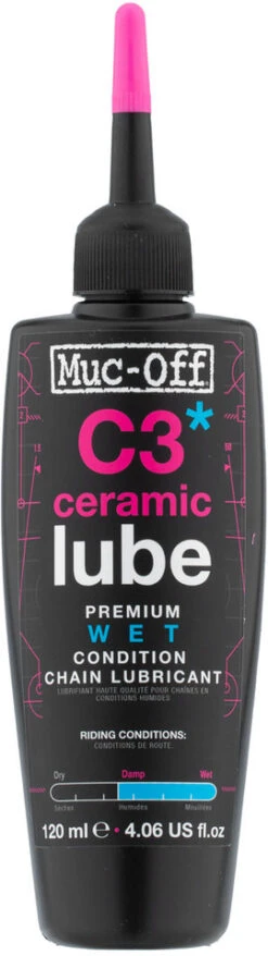 Muc-Off Lubricante De Cadenas C3 Ceramic Wet Lube Con Lámpara UV -Schwalbe Ventas 283404