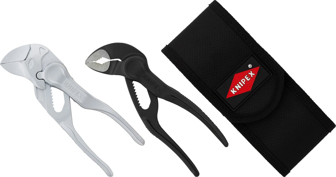 KNIPEX Set De Alicates Cobra XS Y Llave Inglesa XS En Bolsa De Cinturón Herr. 3 KNIPEX Set De Alicates Cobra XS Y Llave Inglesa XS En Bolsa De Cinturón Herr.